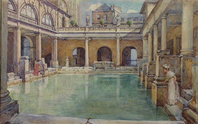 Roman Bath House Painting At PaintingValley Com Explore Collection Of   Roman Bath House Painting 20.JPG