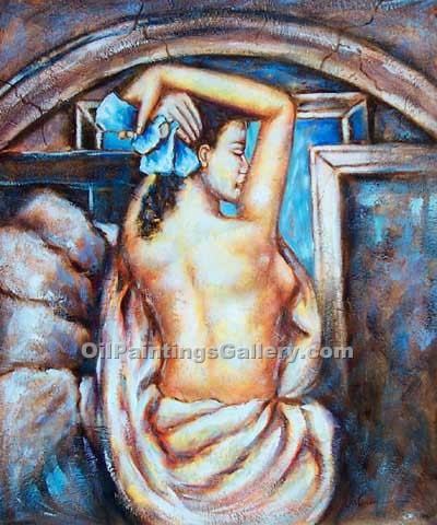 400x480 Roman Bath (Painting Id Ei 1057 A) - Roman Bath Painting
