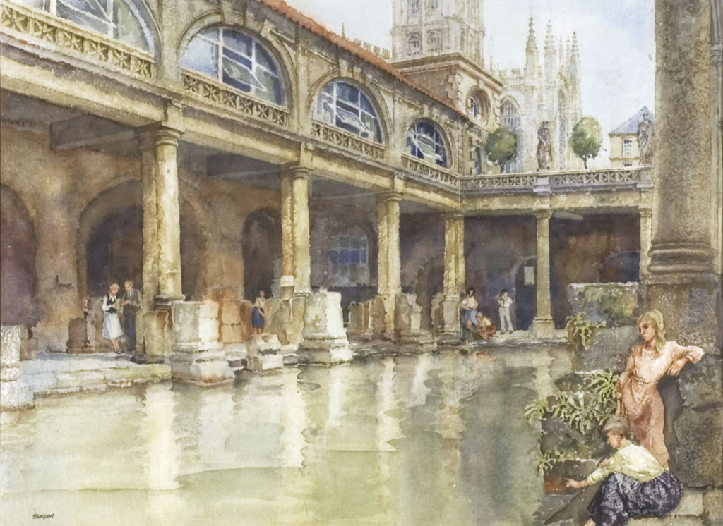 1024x746 Significance - Roman Bath Painting