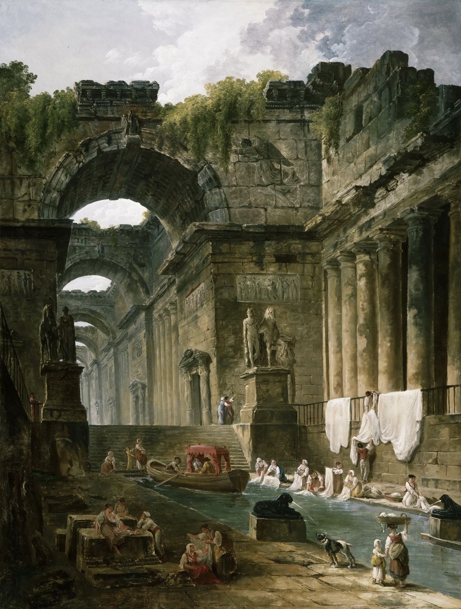 1515x2000 The Athenaeum - Roman Bath Painting