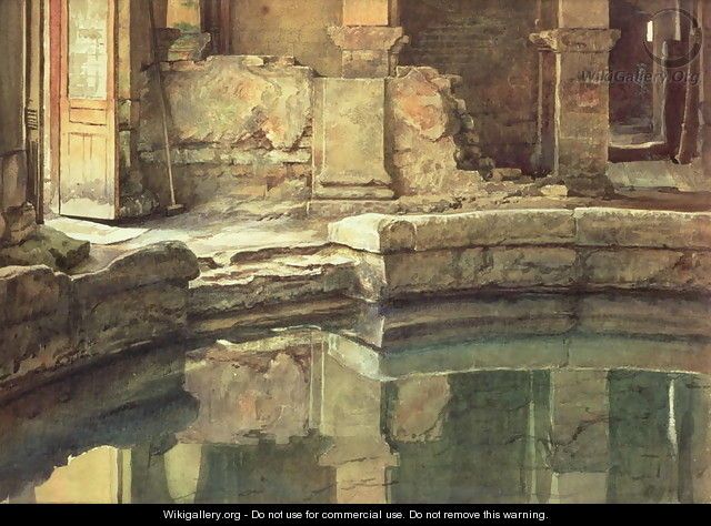 640x474 The Roman Circular Bath - Roman Bath Painting