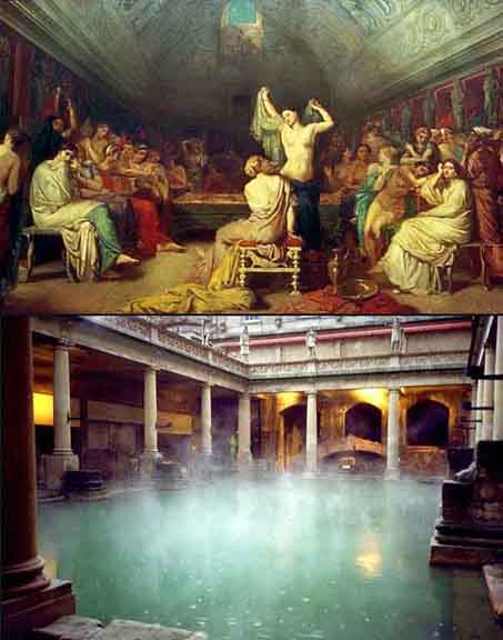 453x576 Thomas Couture - Roman Bath Painting