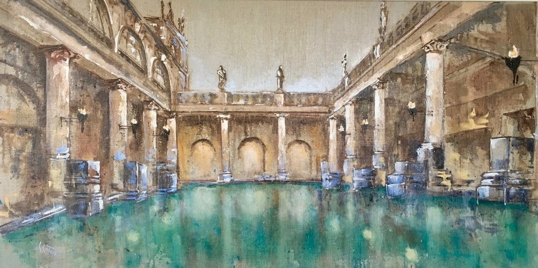 Roman Bath Painting At Paintingvalley Com Explore Collection Of Roman Bath Painting