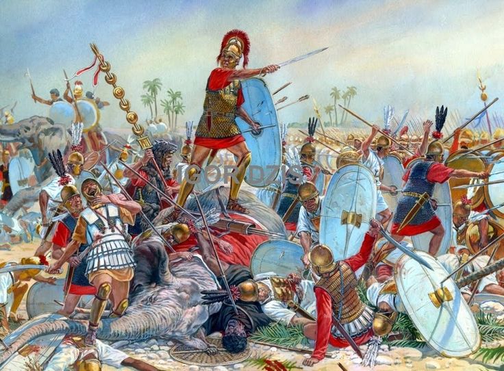Roman Battle Painting