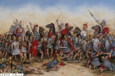 400x264 Military Art Prints And Original Paintings By Brian Palmer - Roman Battle Painting