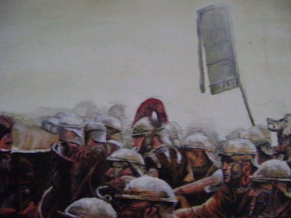 600x450 Painting Of Roman Battle By Vegas9879 - Roman Battle Painting