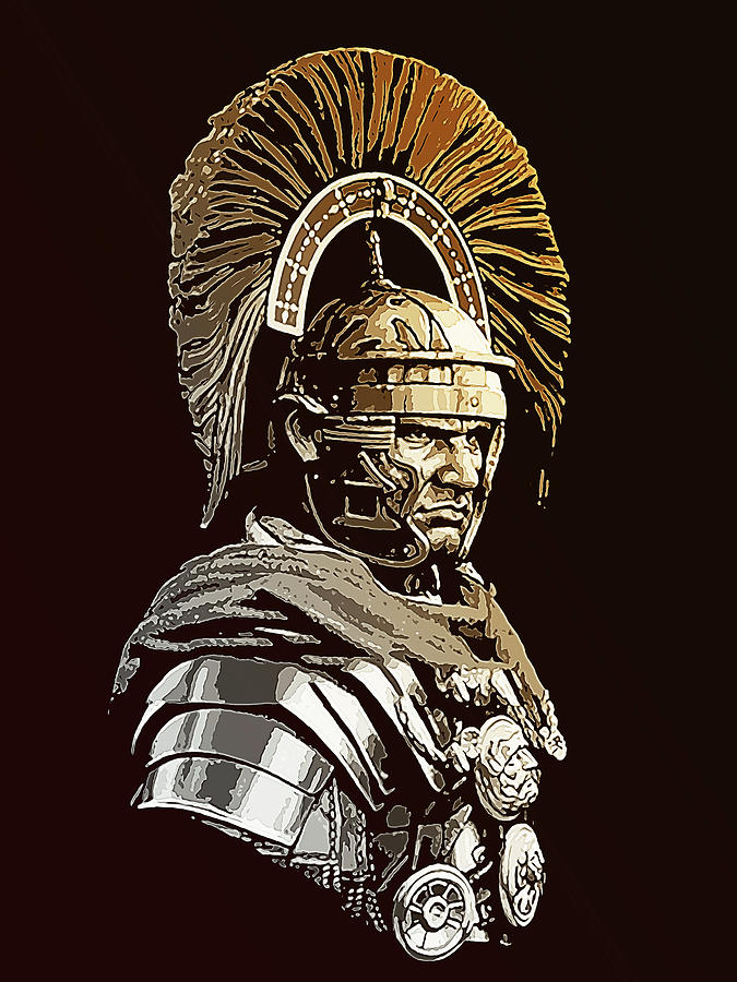 675x900 Roman Centurion Portrait - Roman Centurion Painting