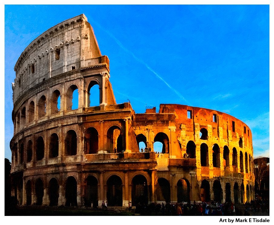 Roman Colosseum Painting At PaintingValley.com | Explore Collection Of ...