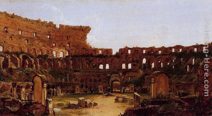 720x395 Thomas Cole Interior Of The Colosseum, Rome Painting Anysize 50 - Roman Colosseum Painting