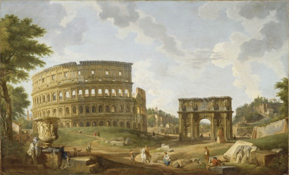 575x348 View Of The Colosseum The Walters Art Museum Works Of Art - Roman Colosseum Painting