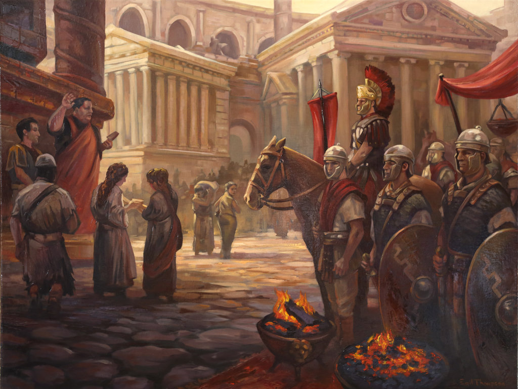 1024x769 Roman Painting By Egilthompson - Roman Empire Painting