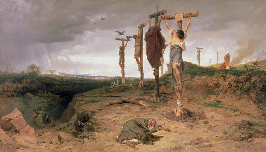 900x516 The Damned Field Execution Place In The Roman Empire Painting By - Roman Empire Painting