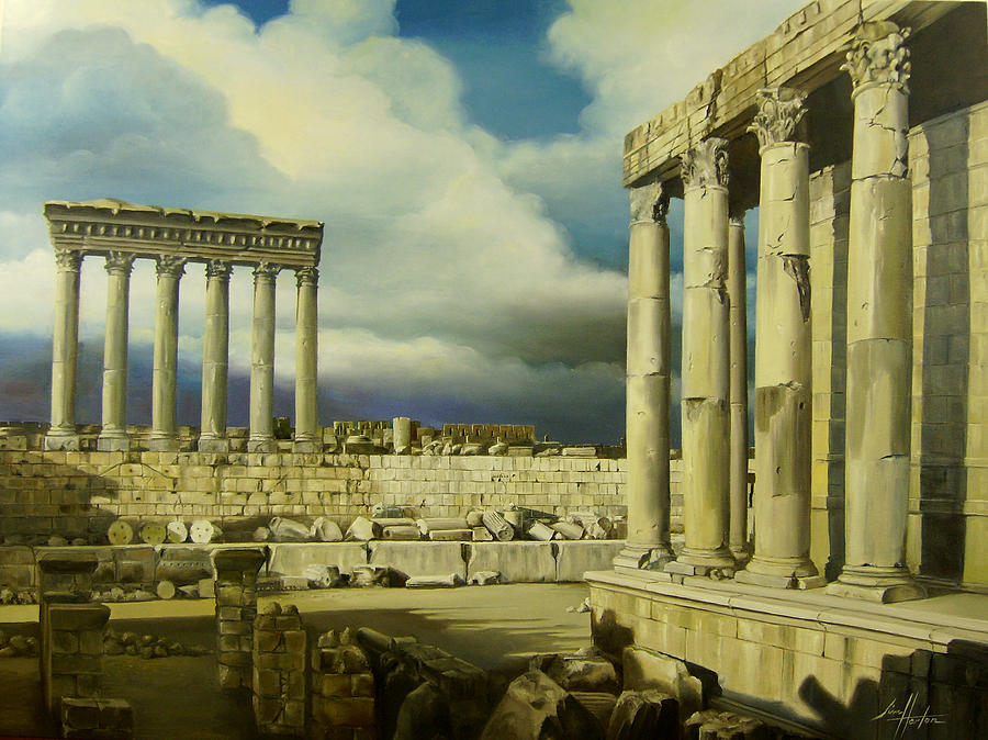900x674 Ruins Of The Roman Forum Painting By Jim Horton - Roman Forum Painting