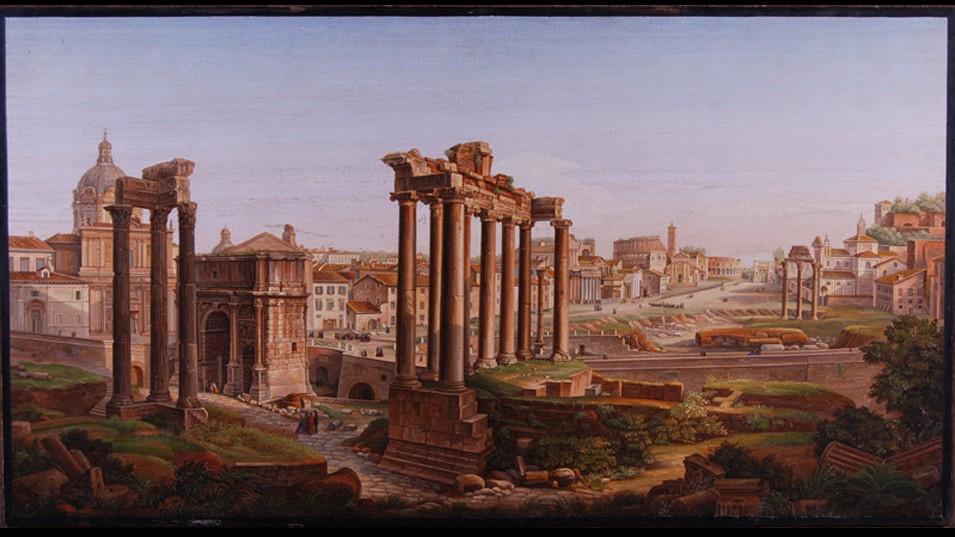 955x537 The History Blog Blog Archive Jaw Dropping 19th C. Roman - Roman Forum Painting