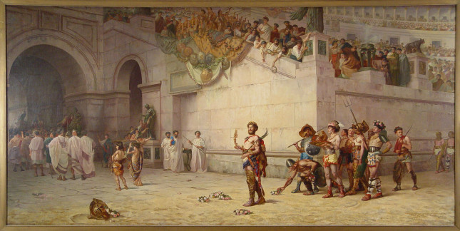 645x324 Roman Gladiators - Roman Gladiator Painting