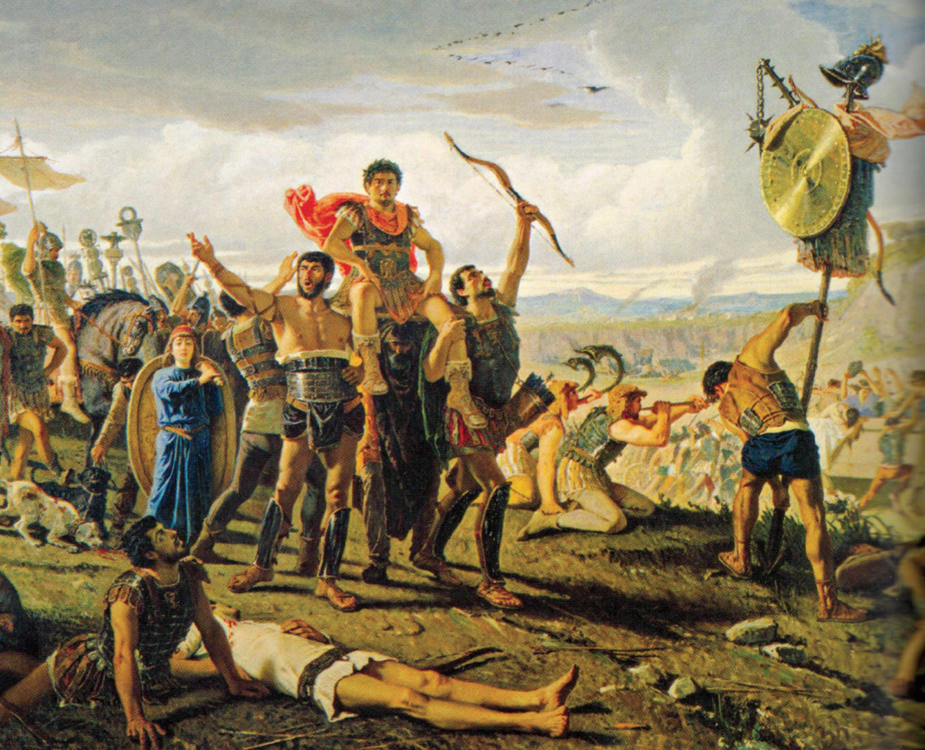 1337x1085 The Roman Army In The Era Of Julius Caesar By Joseph Miranda - Roman Legion Painting