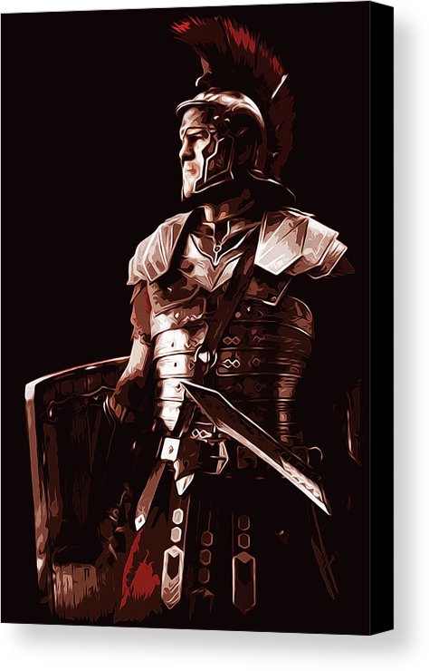 474x740 Ancient Roman Legionary Canvas Print Canvas Art By Andrea - Roman Legionary Painting