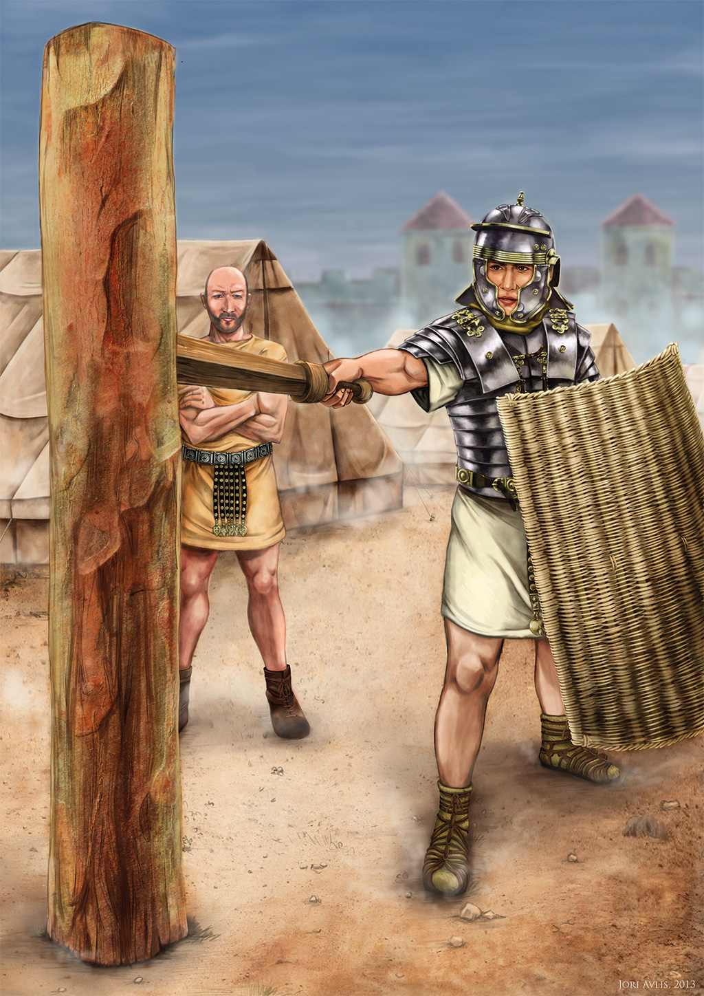 1024x1448 Exercitatio - Roman Legionary Painting