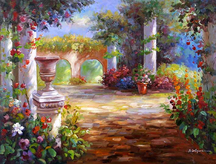 709x539 The Roman Yard Oil Paintings - Roman Oil Painting
