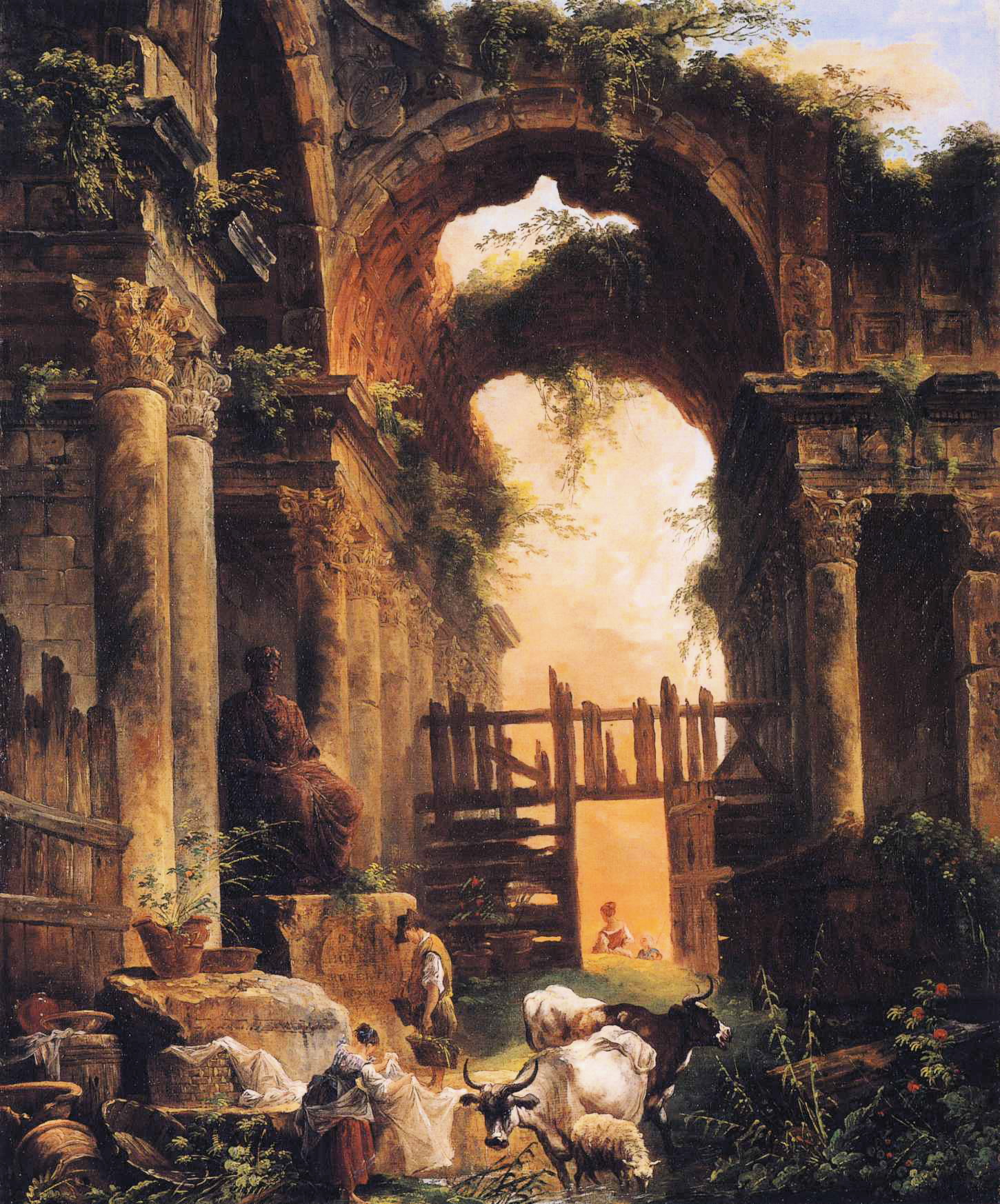 1450x1746 Filehubert Robert - Roman Oil Painting