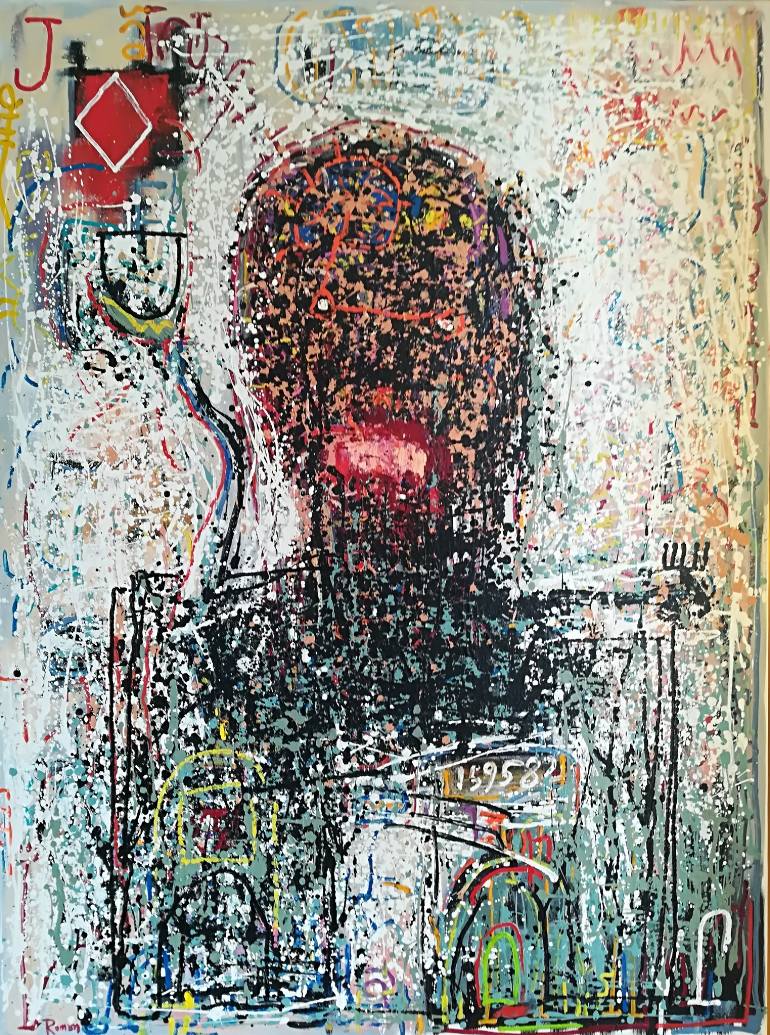 770x1035 Saatchi Art Jack Of Diamonds Painting By Sergiu Roman - Roman Painting