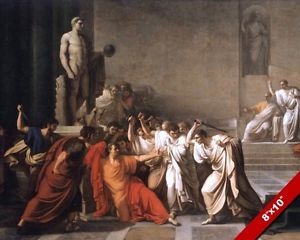 300x240 Assassination Murder Of Julius Caesar Roman Painting Rome Art Real - Roman Painting