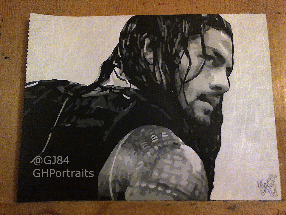 960x720 My Painting Of Roman Reigns, D Xxx Wwe Art Roman - Roman Reigns Painting