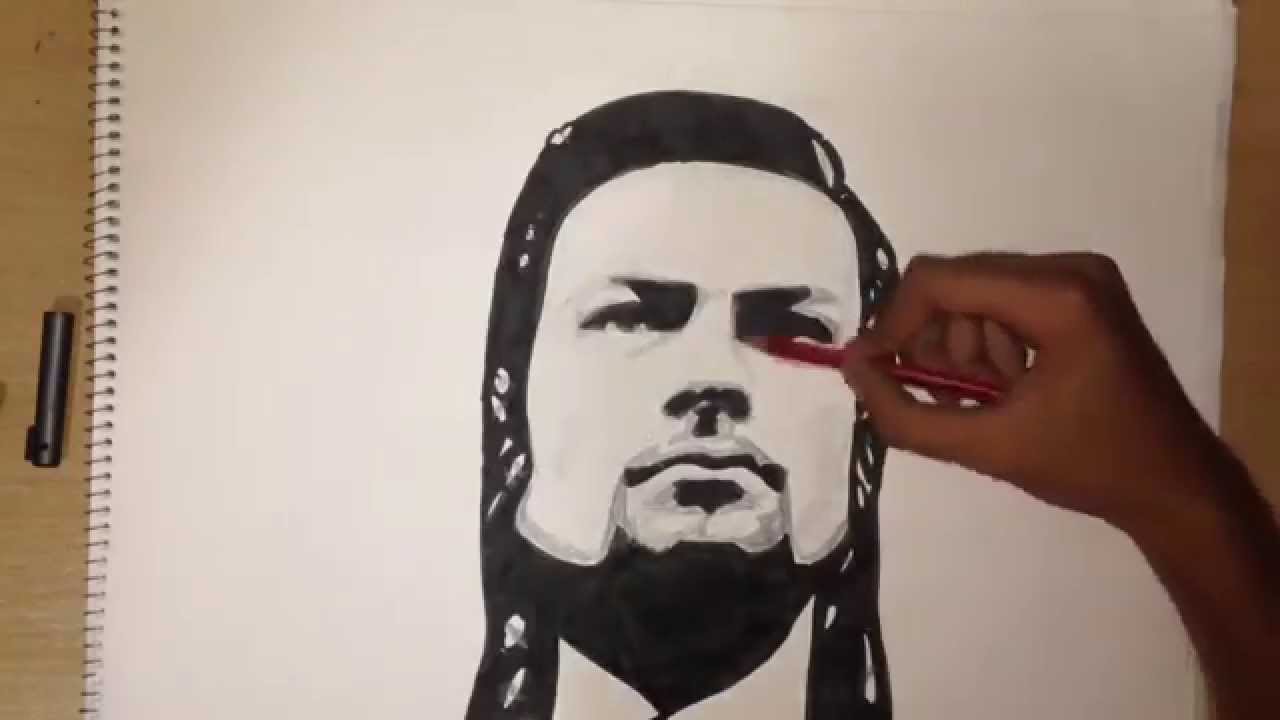 1280x720 Roman Reigns Speed Drawing - Roman Reigns Painting