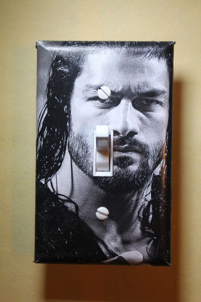 666x1000 Roman Reigns Wwe Light Switch Cover Wrestling Boys Girls Bedroom - Roman Reigns Painting