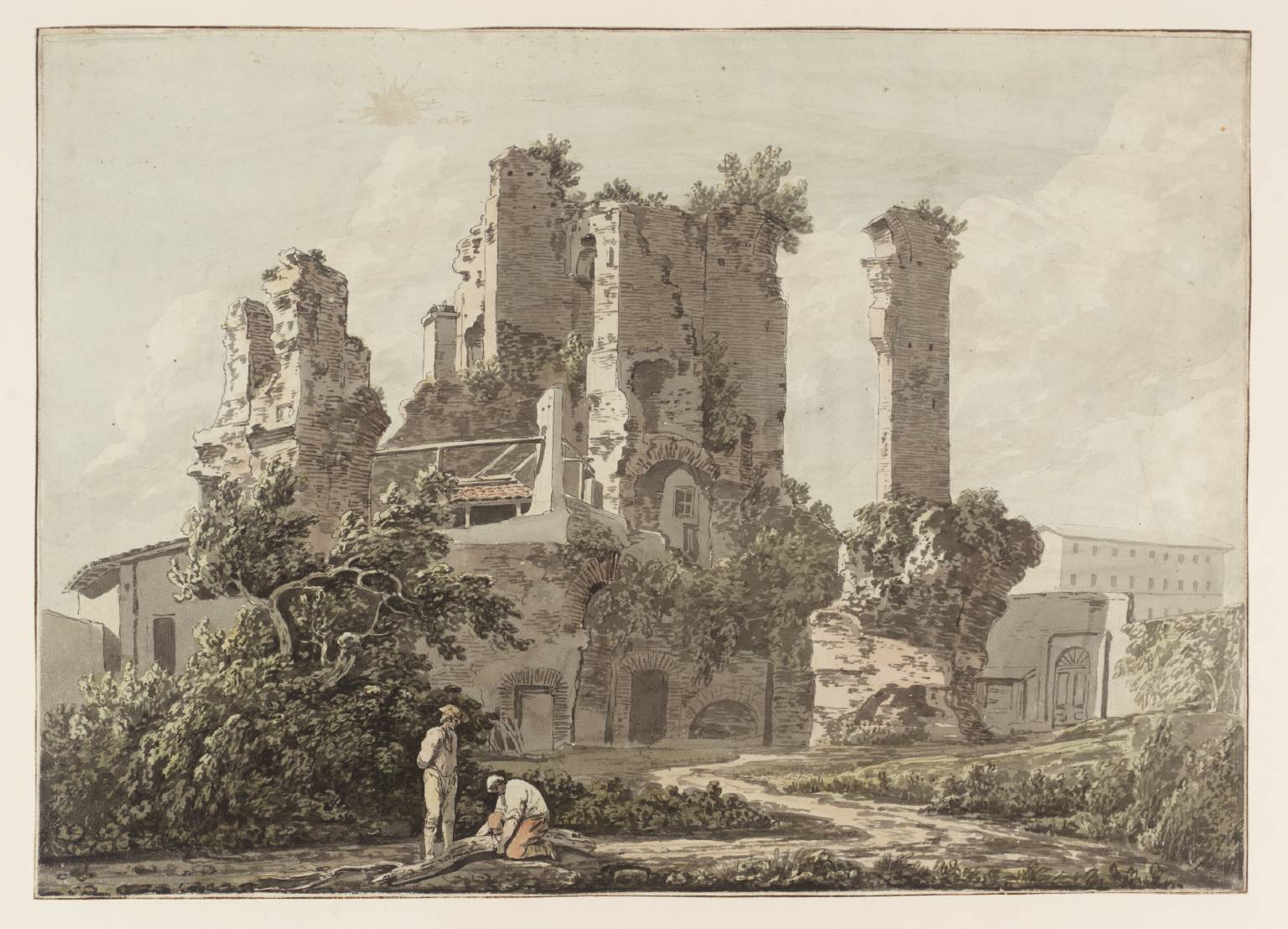1536x1108 Roman Ruins', Jacob More Tate - Roman Ruins Painting