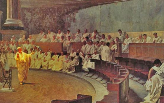 554x350 Avoiding The Cicero Trap The American Conservative - Roman Senate Painting