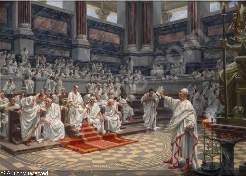 500x357 Roman Senate Ancient World Roman, Rome And Ancient - Roman Senate Painting