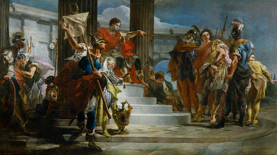 900x504 Scipio Africanus Freeing Massiva Painting By Giovanni Battista Tiepolo - Roman Soldier Painting