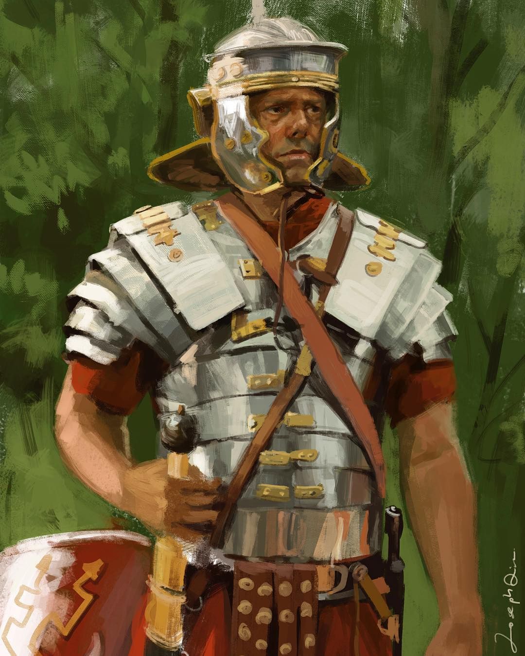 Roman Soldier Painting at PaintingValley.com | Explore collection of ...