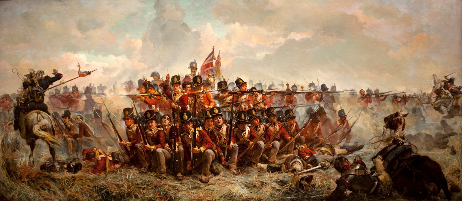 1600x696 History Of The British Infantry Square Stuart Briggs - Roman Soldiers In Battle Painting