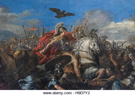 449x320 Rome. Italy. Detail Of Alexander Great On Horseback, - Roman Soldiers In Battle Painting