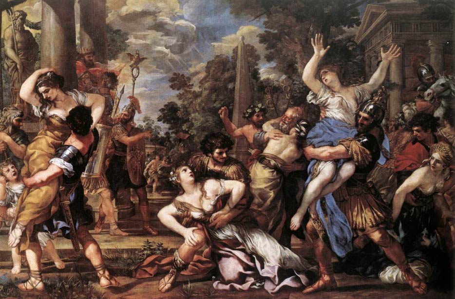 934x615 The Rape Of The Sabine Women Ancient Origins - Roman Soldiers In Battle Painting