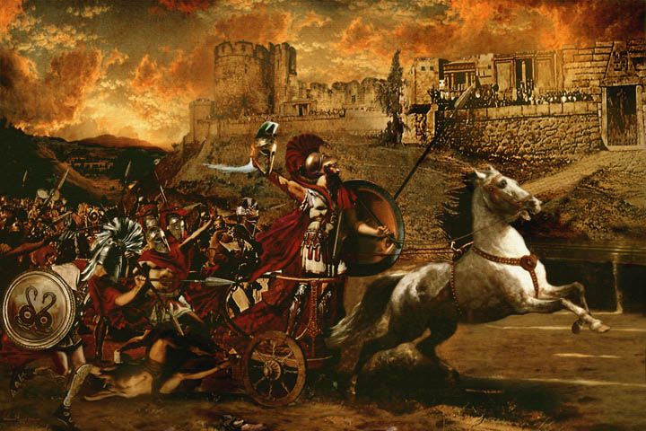 720x480 Greek Mythsmp Legends Paintings Of Classical Mythologynd - Roman War Painting