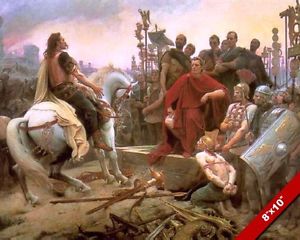 300x240 Julius Caesar At Battle Of Alesia Roman War Painting Rome Art Real - Roman War Painting