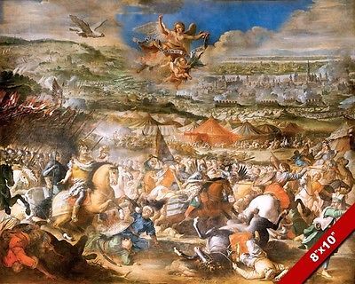 400x320 Battle Of Vienna Painting Holy Roman Empire Ottoman War Art Real - Roman War Painting