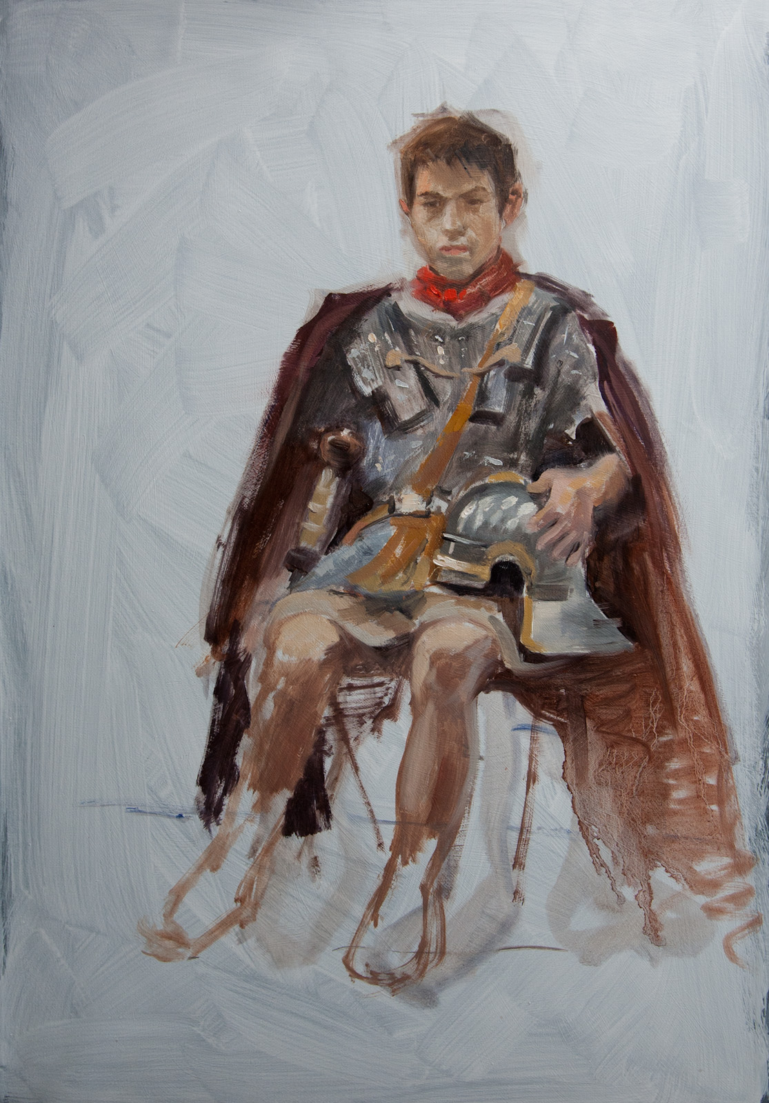 1115x1600 Roman Warrior, Oil Painting From Life Paintings And Sketches By - Roman Warrior Painting