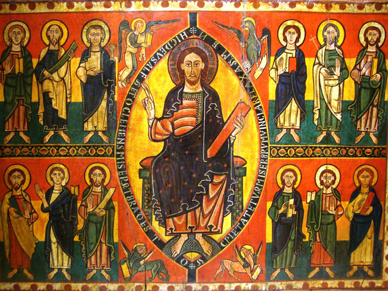 1296x972 Christ In Majesty Camel76 - Romanesque Painting