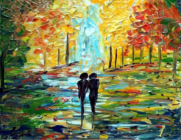 600x466 Modern Romantic Abstract Art For Sale Amp Original Love Paintings - Romantic Love Painting