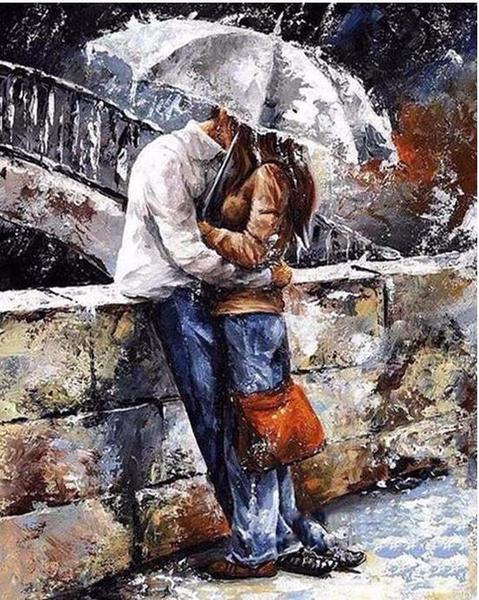 479x600 Diy Painting By Numbers - Romantic Painting