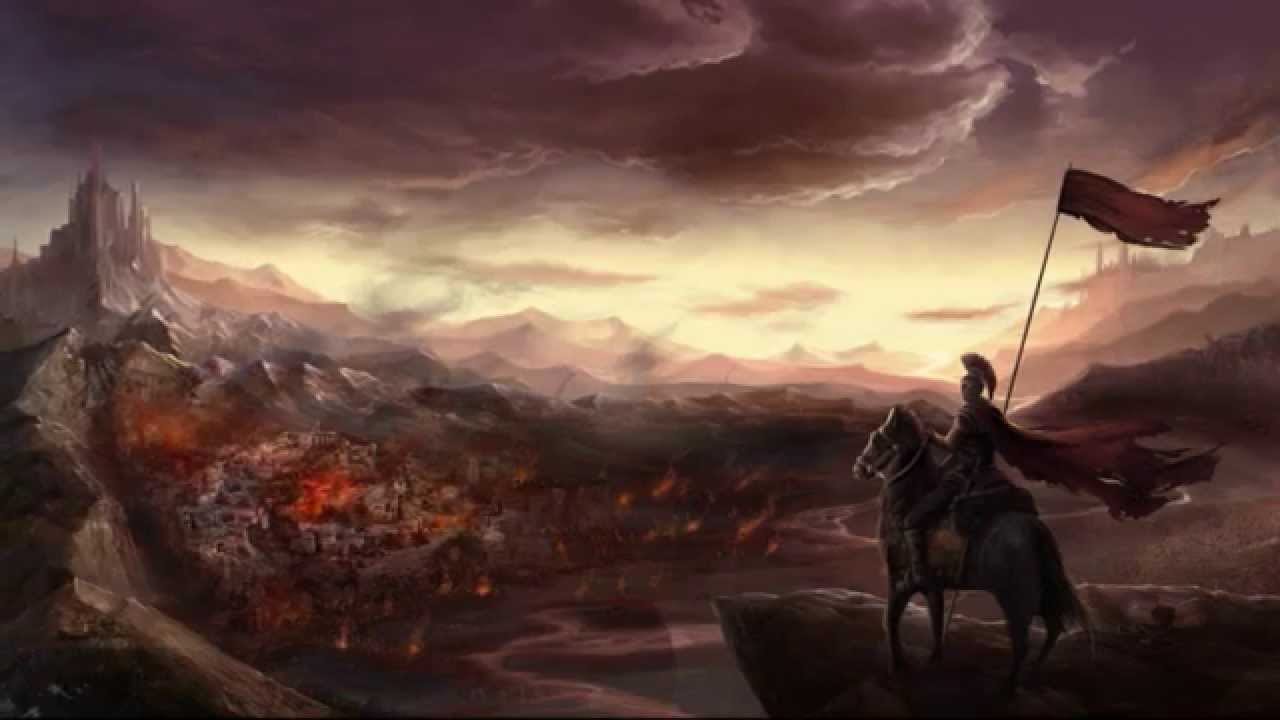 1280x720 Really Slow Motion - Rome Burning Painting