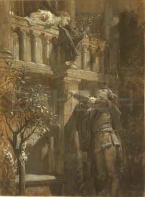 294x400 Artwork Of The Month - Romeo And Juliet Balcony Scene Painting