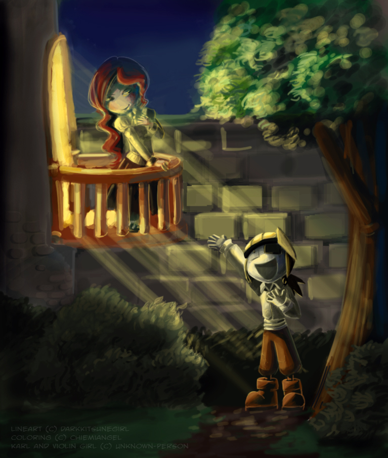 767x906 Con - Romeo And Juliet Balcony Scene Painting