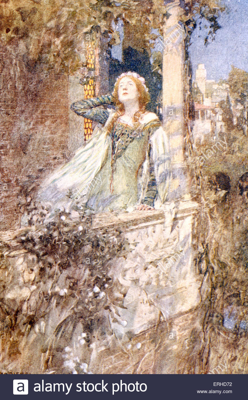 864x1390 Shakespeare, William - Romeo And Juliet Painting Balcony Scene