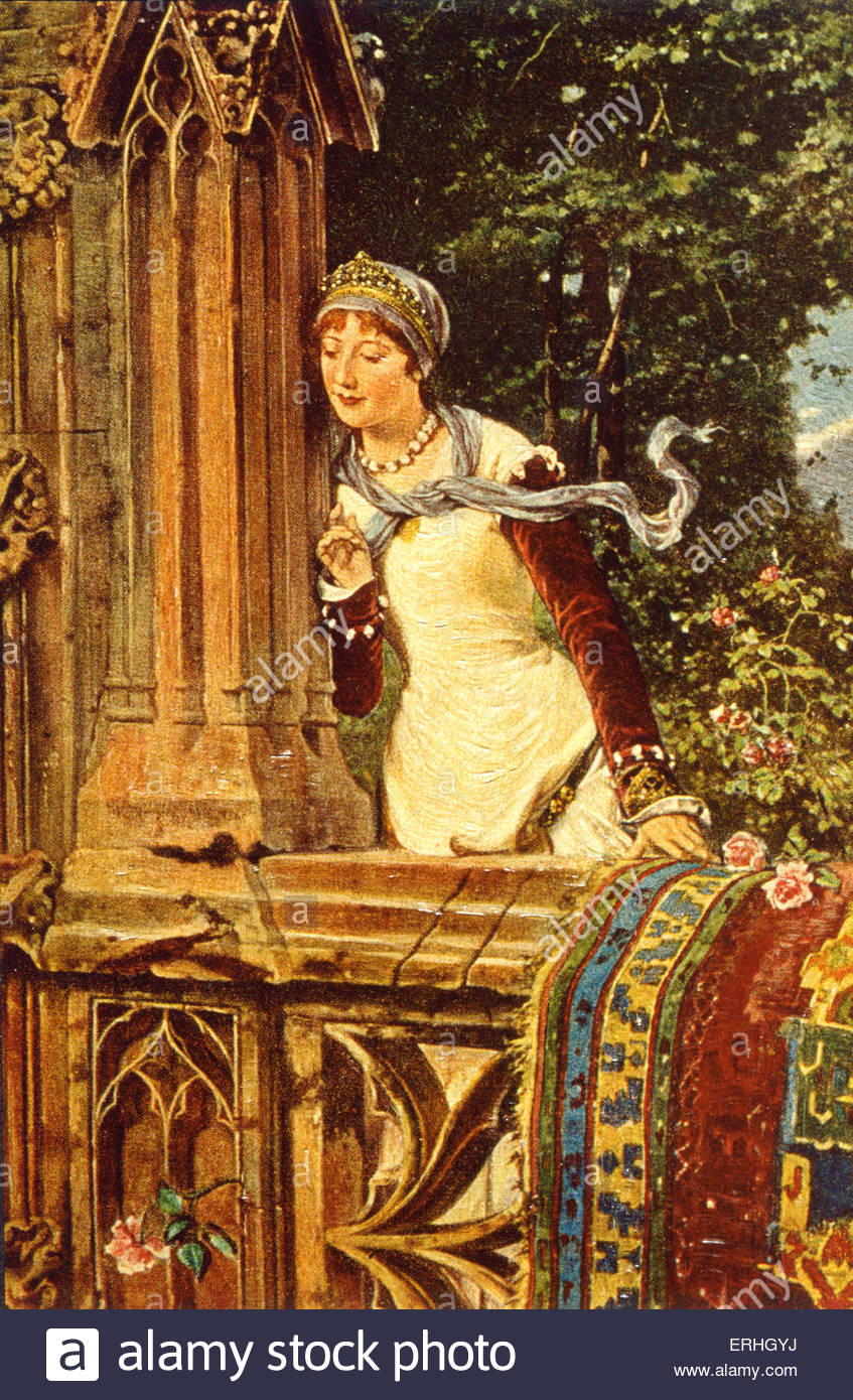 847x1390 Shakespeare - Romeo And Juliet Painting Balcony Scene