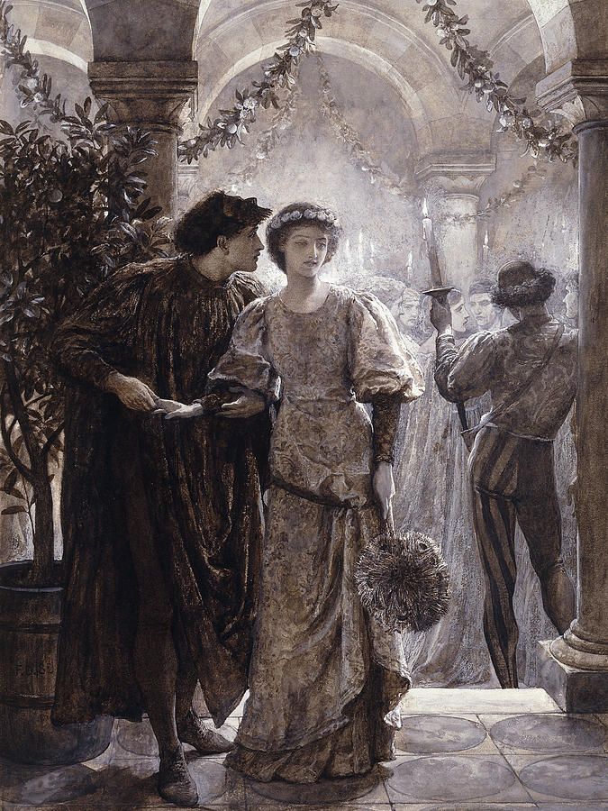 675x900 Frank Dicksee Painting - Romeo And Juliet Painting Sir Frank Dicksee